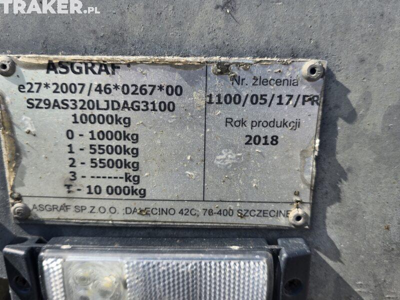 Przyczepa ASGRAF do przewozu łodzi nr 3110  '2018