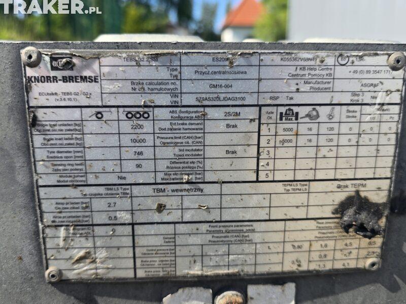 Przyczepa ASGRAF do przewozu łodzi nr 3110  '2018